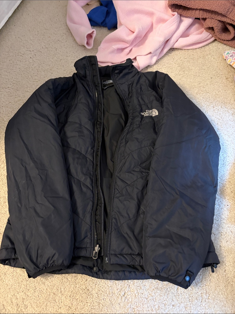 The North Face Black Quilted Insulated Jacket
